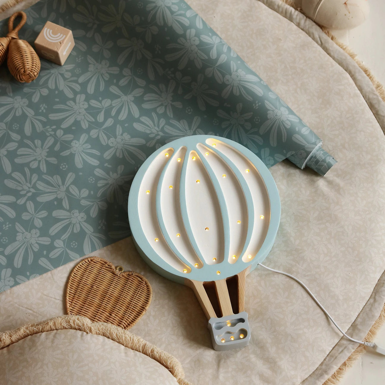 Little Lights Hot Air Balloon Lamp - Blue Sky