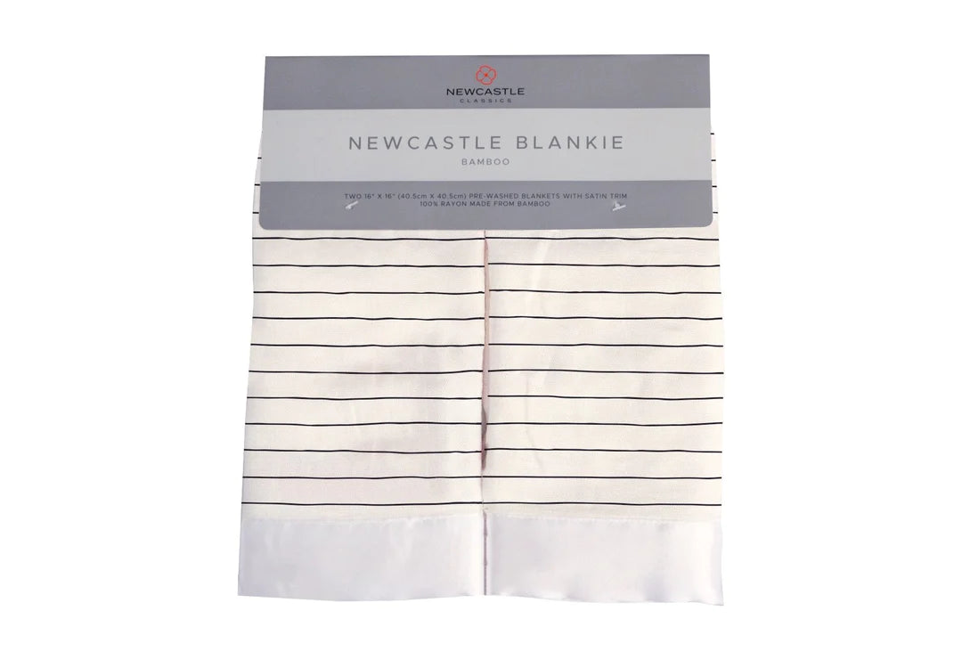 Pencil Stripe Bamboo Muslin Blankie