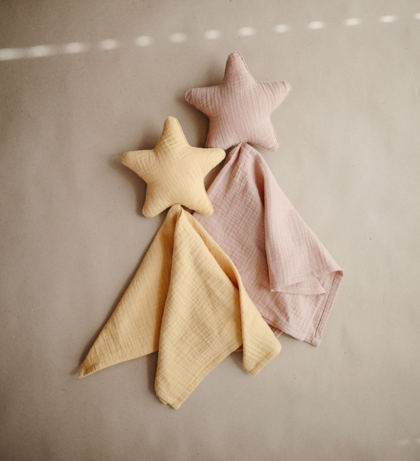 Star Lovey Blanket - Fall Yellow