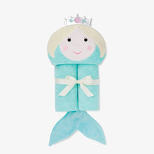 Load image into Gallery viewer, Mermaid Hooded Baby Bath Wrap
