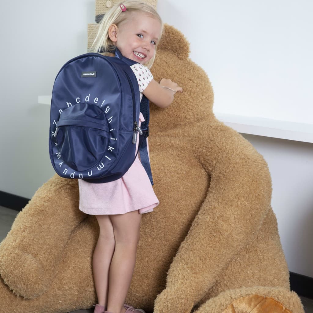 Kids School Backpack ABC - Navy White