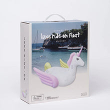 Load image into Gallery viewer, Luxe Ride-On Float Unicorn Pastel
