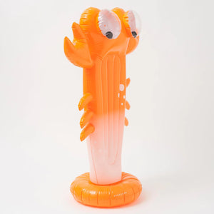 Inflatable Giant Sprinkler Sonny the Sea Creature Neon Orange
