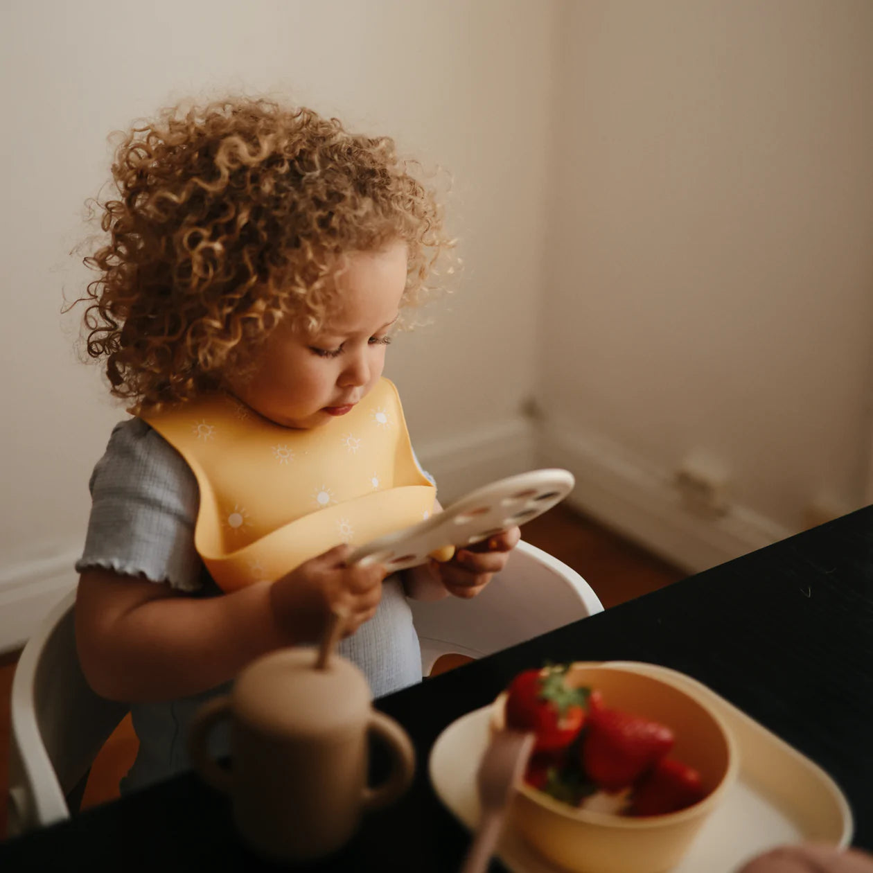 Silicone Baby Bib - Sun