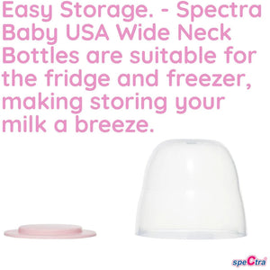 Wide Neck Milk Storage Bottles (2pk) 160ml