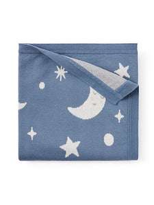 Slate Celestial Knit Baby Blanket