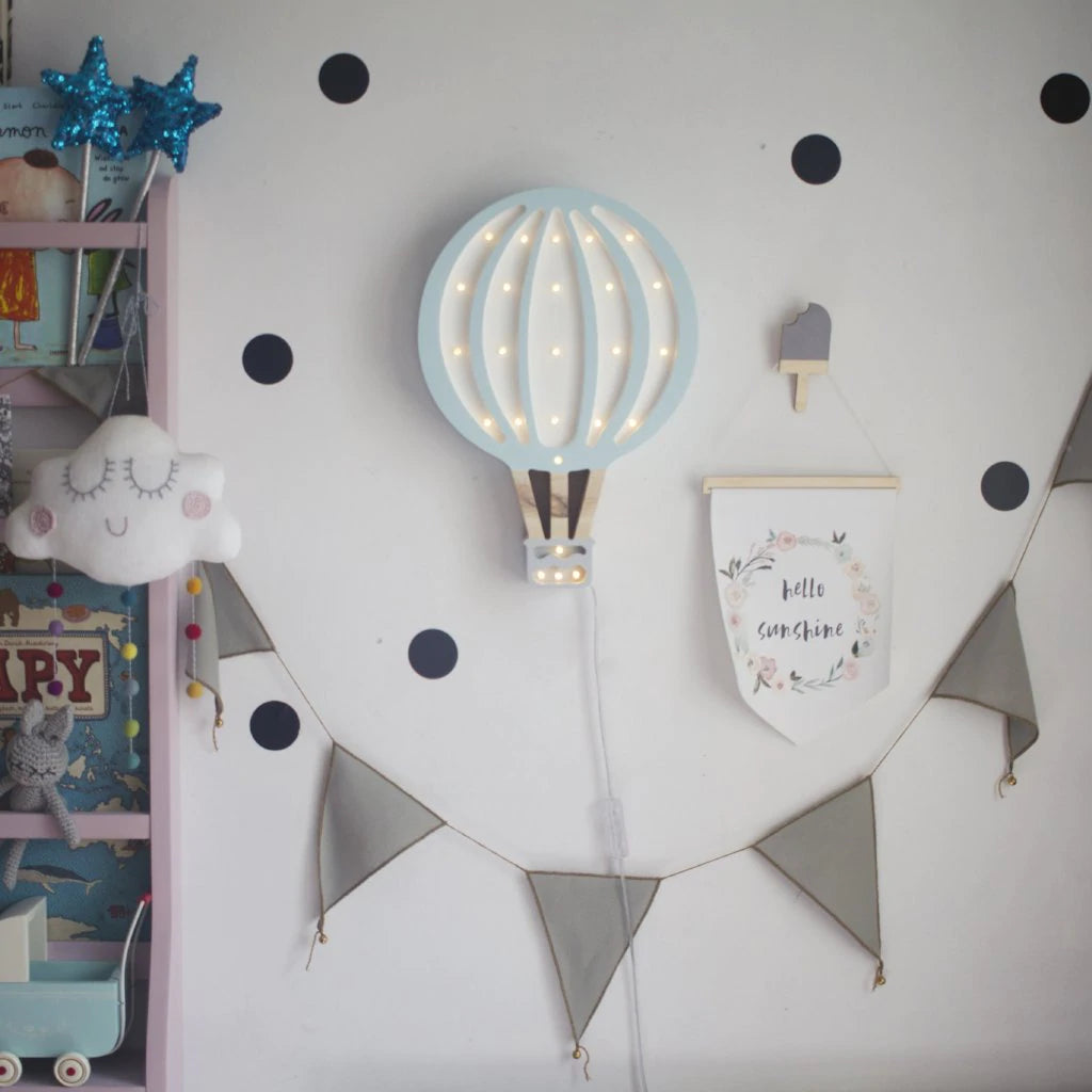Little Lights Hot Air Balloon Lamp - Blue Sky