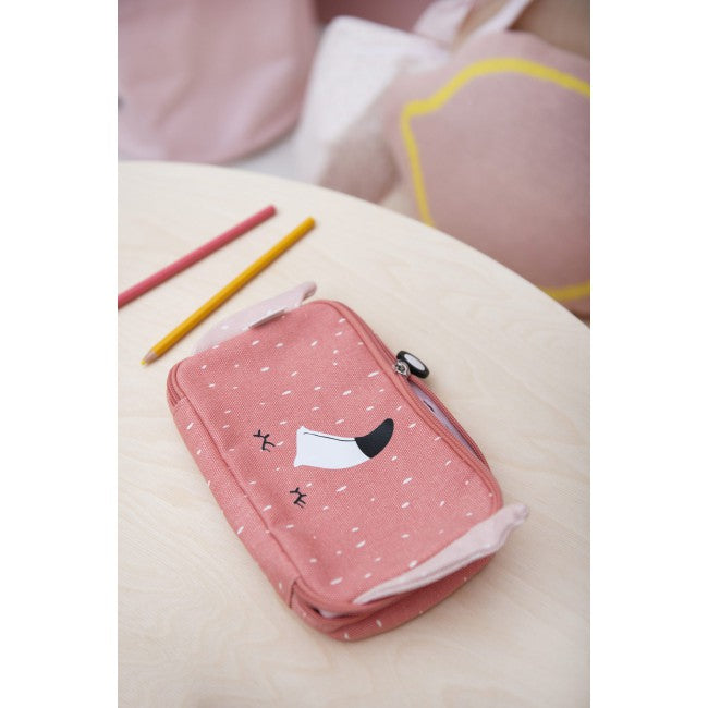 Pencil case rectangular - Mrs. Flamingo