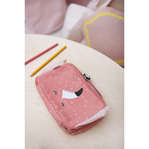 Pencil case rectangular - Mrs. Flamingo