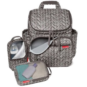 Forma Pack & Go Diaper Backpack - Grey Feather
