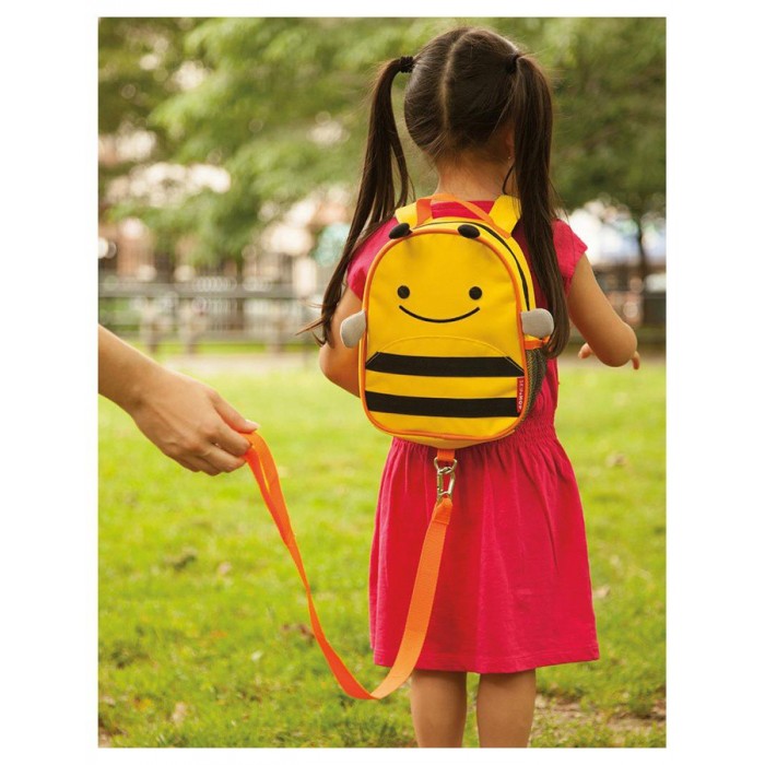 Mini Backpack With Safety Harness - Bee