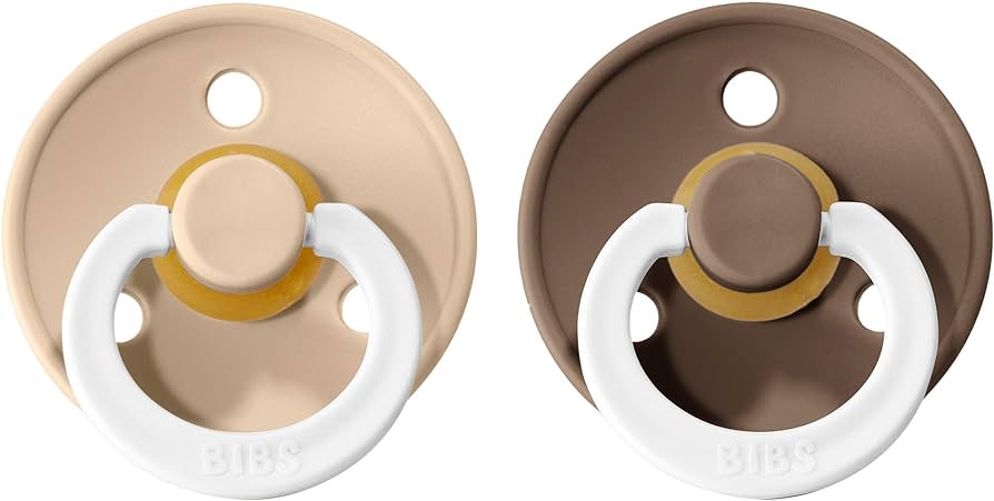 BIBS Colour Pacifier - Size 1 - Vanilla Night / Dark Oak Night