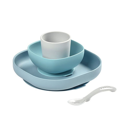 4-Piece Silicone Dinner Set - Jungle