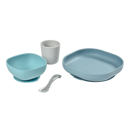 4-Piece Silicone Dinner Set - Jungle