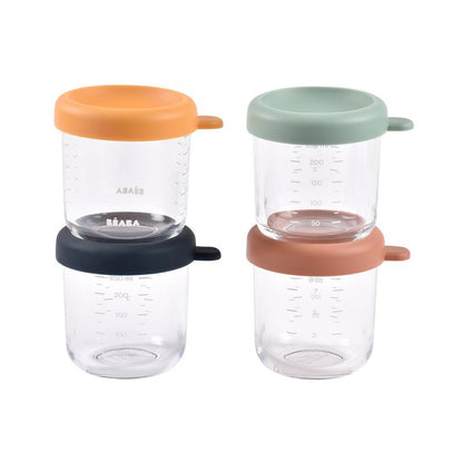 Conservative Glass Food Containers - Sunrise - 250 ml - 4pcs