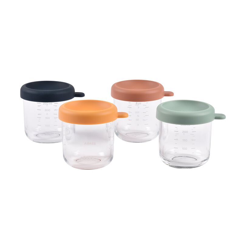 Conservative Glass Food Containers - Sunrise - 250 ml - 4pcs