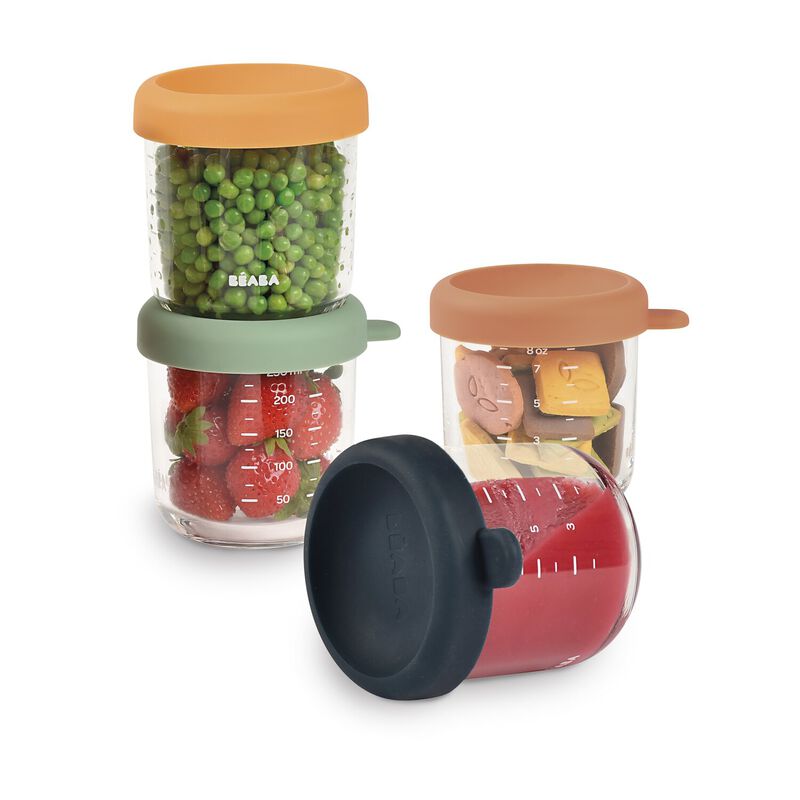 Conservative Glass Food Containers - Sunrise - 250 ml - 4pcs