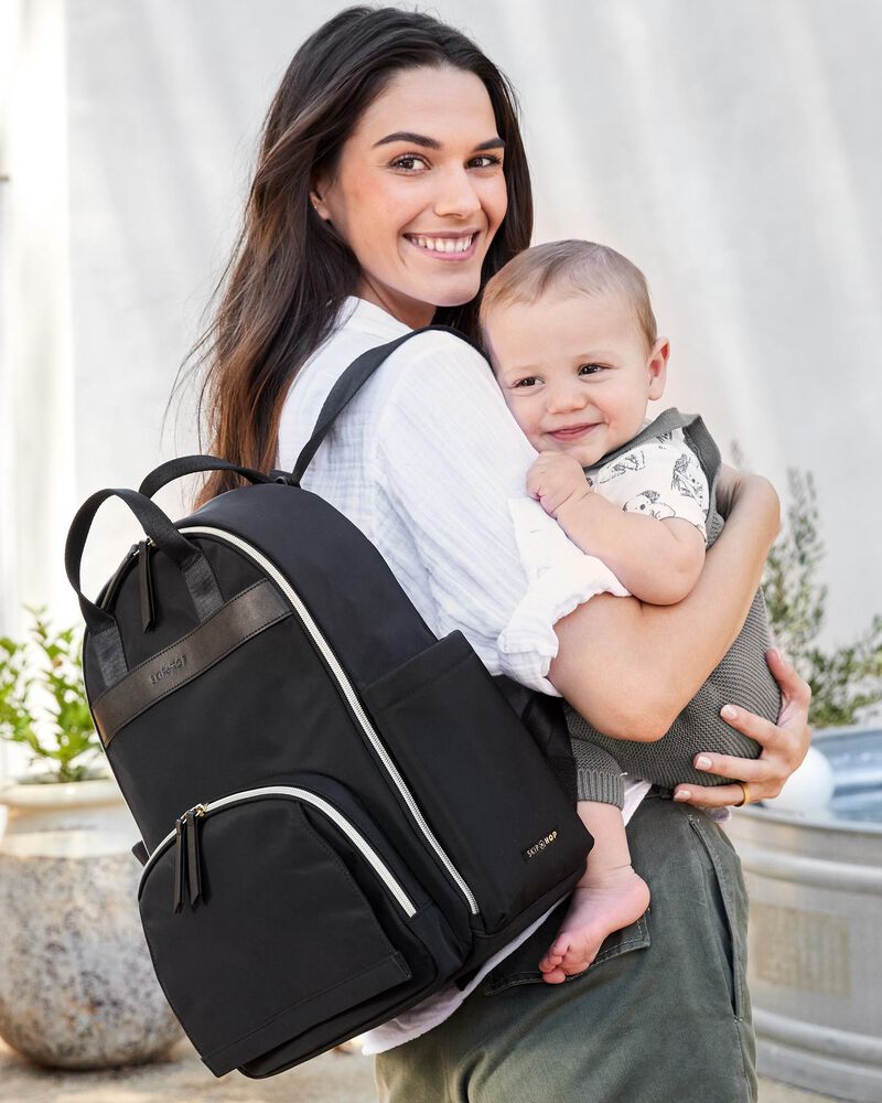 Envi Luxe Backpack Diaper Bag - Black