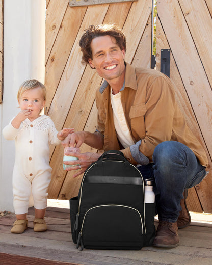 Envi Luxe Backpack Diaper Bag - Black