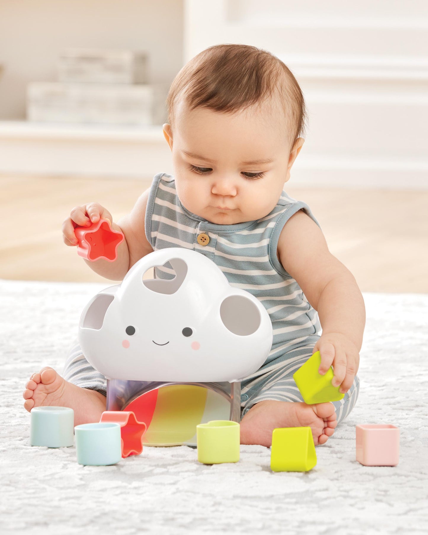 Silver Lining Cloud Feelings Shape Sorter Baby Toy