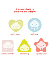 Load image into Gallery viewer, Silver Lining Cloud Feelings Shape Sorter Baby Toy
