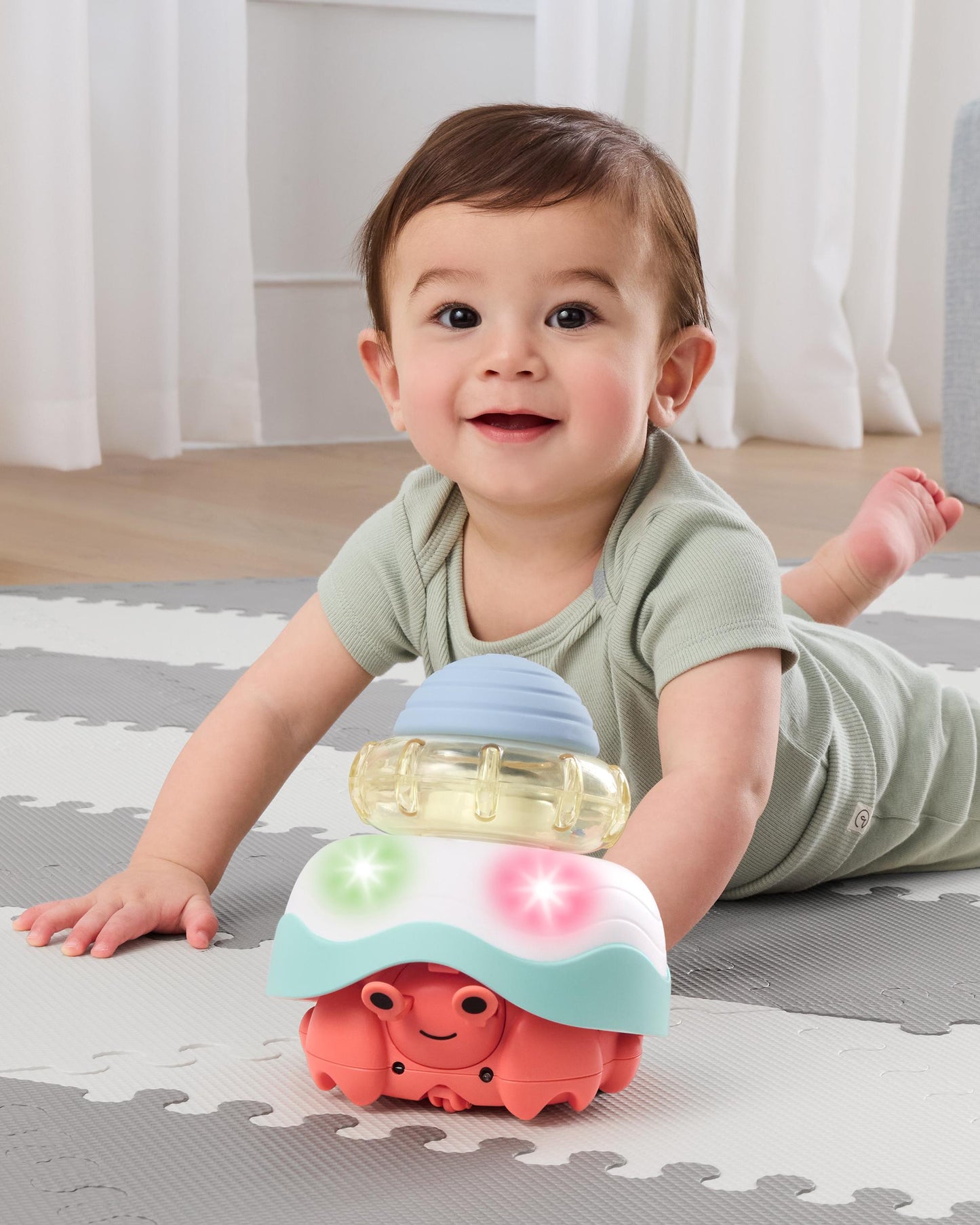 Baby Stack & Crawl 4-in-1 Crab Baby Crawl Toy