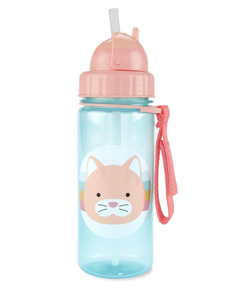 Zoo Straw Bottle - Cat