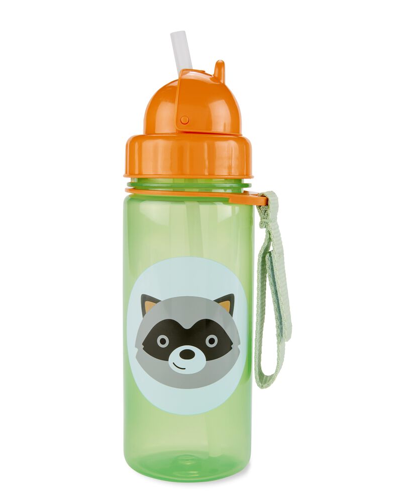 Zoo Straw Bottle - Raccoon