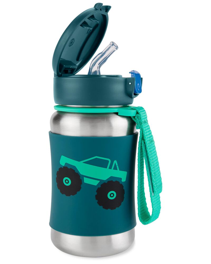 Spark Style Stainless Steel Straw Bottle -Truck