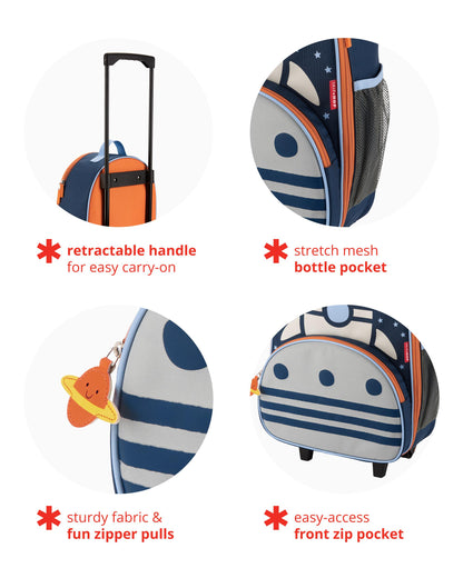 Spark Style Kids Carry On Rolling Luggage - Rocket