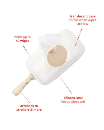 Grab & Go Snug Seal Wipes Case - Oat