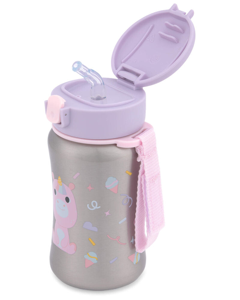 Besties Squad Stainless Steel Straw Bottle - Unicorn