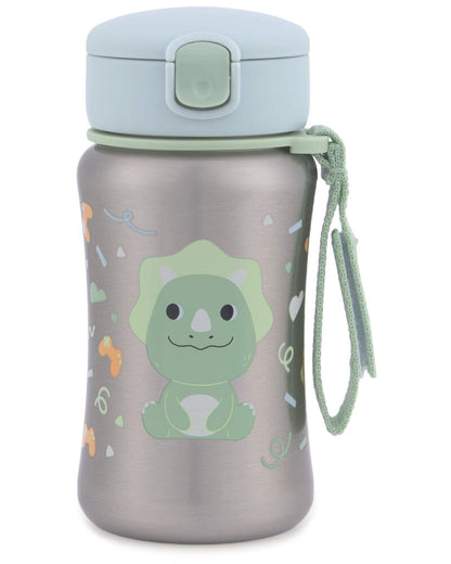 Besties Squad Stainless Steel Straw Bottle - Dino