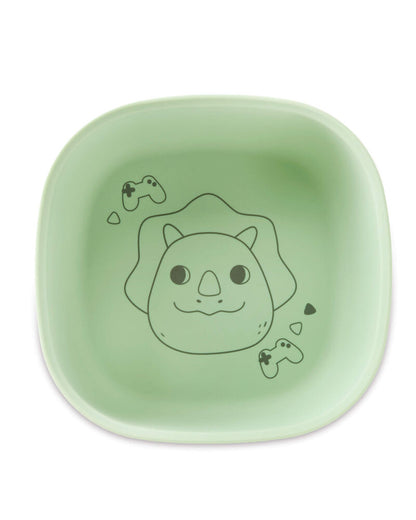 Besties Squad Silicone Bowl - Green - Dino