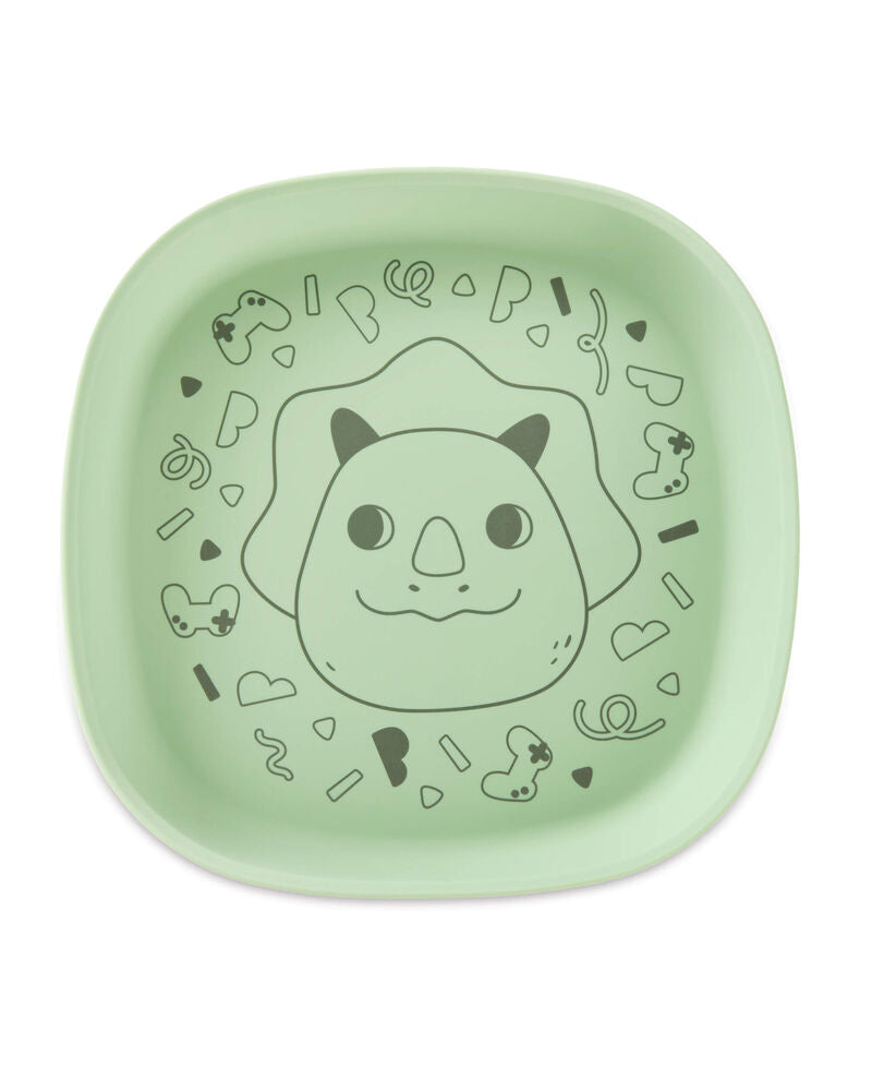 Besties Squad Silicone Plate - Green Dino