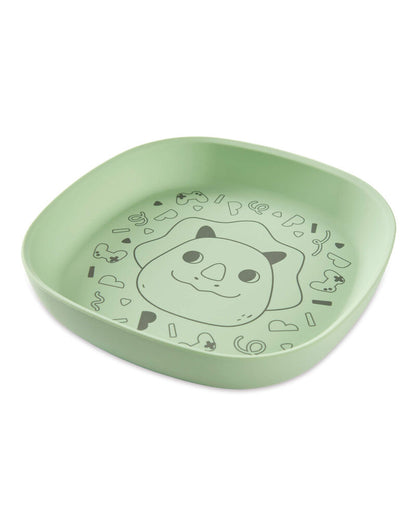 Besties Squad Silicone Plate - Green Dino