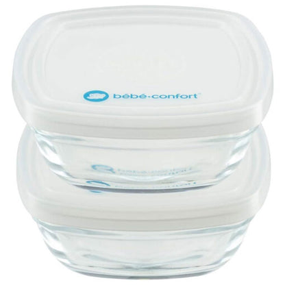 Food Containers 2x Glass Conservation Boxes