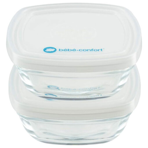 Food Containers 2x Glass Conservation Boxes