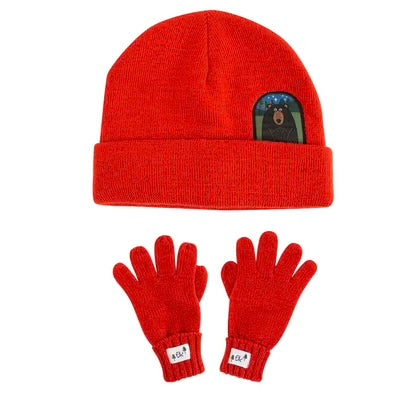 Beanie & Gloves Set - Bear (2-4y)