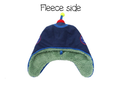 Kids & Baby Reversible Sherpa Hat - Dinosaur & Astronaut (6m-2y)