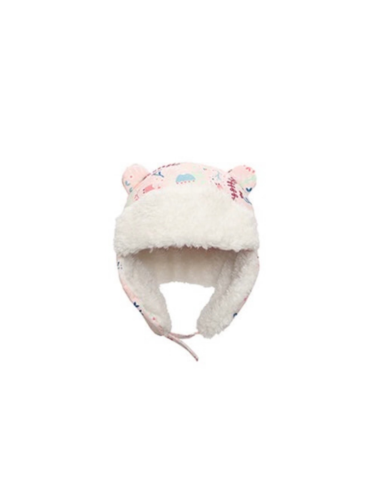 Kids & Baby Water Repellent Trapper Hat - Floral (2-4y)