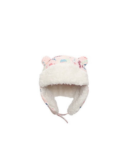 Kids & Baby Water Repellent Trapper Hat - Floral (2-4y)