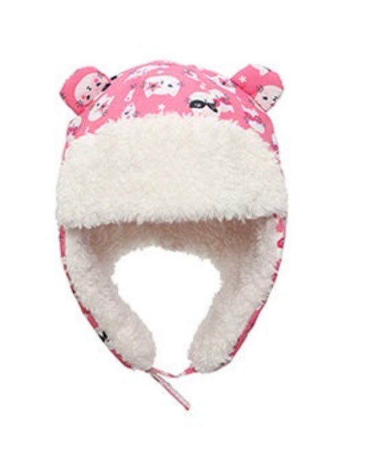 Kids & Baby Water Repellent Trapper Hat - Cat (6m-2y)