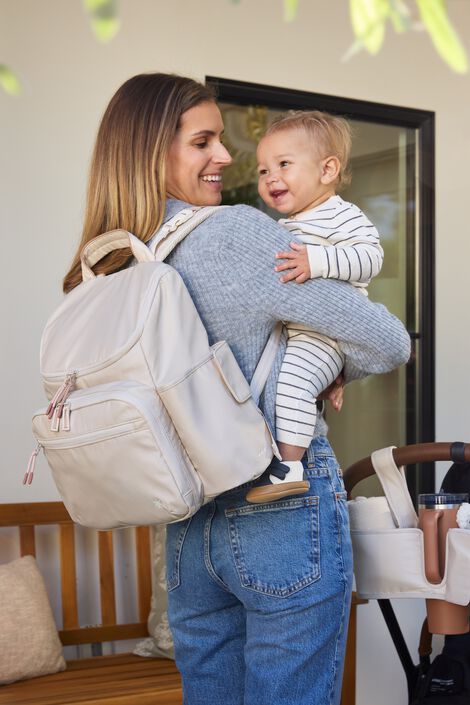 Forma Next Backpack Diaper Bag - Oat