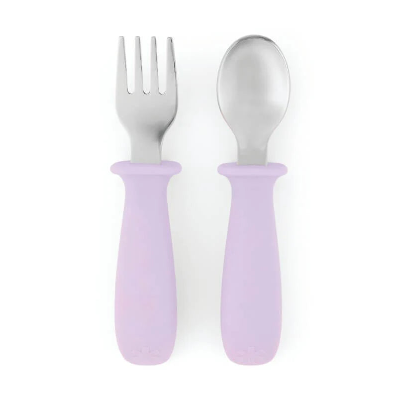 Besties Squad Fork & Spoon Set - Purple