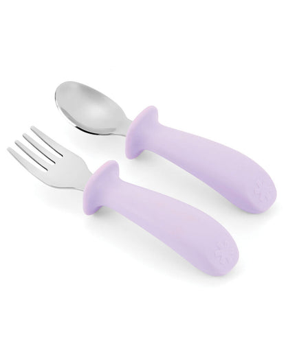 Besties Squad Fork & Spoon Set - Purple