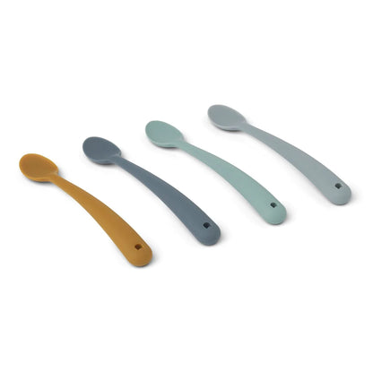 Siv Feeding Spoon -  Blue multi mix - Pack of 4