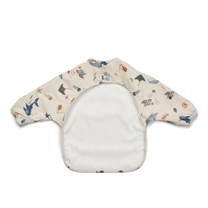 Merle Ruffle Cape Bib -  Sea creature / Sandy