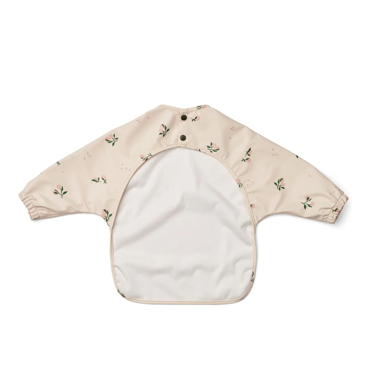 Merle Ruffle Cape Bib - Peach / Sea shell mix