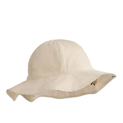 Amelia Reversible Sun Hat - Peach / Sandy